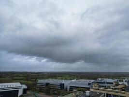 Aerial View of Elstree London City of England Great Britain during Cloudy and Windy Day. April 4th, 2024 photo