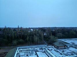 Aerial View of Elstree London City of England Great Britain during Cloudy and Windy Day. April 4th, 2024 photo