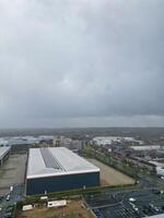 Aerial View of Elstree London City of England Great Britain during Cloudy and Windy Day. April 4th, 2024 photo