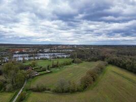 Aerial View of Denham Green Town London, Uxbridge, England. United Kingdom. April 3rd, 2024 photo