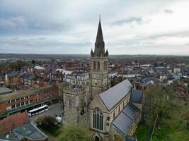 Aerial View of Rugby City of England Great Britain. April 8th, 2024 photo