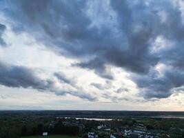 High Angle View of Harefield Town London, Uxbridge, England. United Kingdom During Sunset. April 3rd, 2024 photo