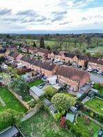 High Angle View of Harefield Town London, Uxbridge, England. United Kingdom During Sunset. April 3rd, 2024 photo