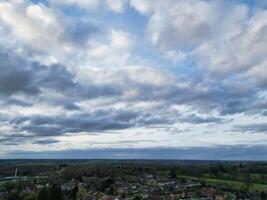 High Angle View of Harefield Town London, Uxbridge, England. United Kingdom During Sunset. April 3rd, 2024 photo