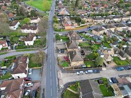 High Angle View of Harefield Town London, Uxbridge, England. United Kingdom During Sunset. April 3rd, 2024 photo