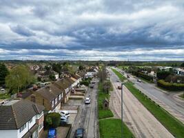 aéreo ver de denham verde pueblo Londres, puente ux, Inglaterra. unido Reino. abril tercero, 2024 foto