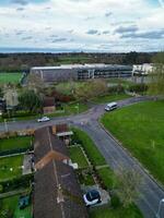 High Angle View of Harefield Town London, Uxbridge, England. United Kingdom During Sunset. April 3rd, 2024 photo