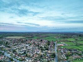 High Angle View of Harefield Town London, Uxbridge, England. United Kingdom During Sunset. April 3rd, 2024 photo