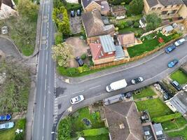 High Angle View of Harefield Town London, Uxbridge, England. United Kingdom During Sunset. April 3rd, 2024 photo