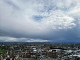 Aerial View of Central Aylesbury Town of England United Kingdom. April 1st, 2024 photo