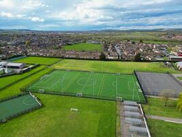 Aerial View of Central Aylesbury Town of England United Kingdom. April 1st, 2024 photo