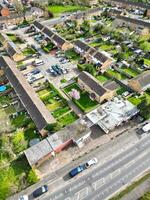 Aerial View of Central Aylesbury Town of England United Kingdom. April 1st, 2024 photo