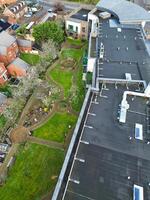 Aerial View of Central Leighton Buzzard Town of England Great Britain. March 29th, 2024 photo