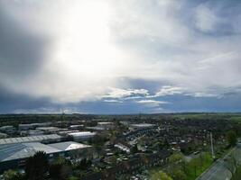 Aerial View of Central Aylesbury Town of England United Kingdom. April 1st, 2024 photo