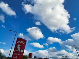 Beautiful Sky with Dramatical Clouds over Birmingham City of England United Kingdom, March 30th, 2024 photo