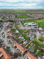 Aerial View of Central Aylesbury Town of England United Kingdom. April 1st, 2024 photo