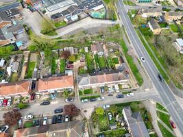 Aerial View of Central Aylesbury Town of England United Kingdom. April 1st, 2024 photo