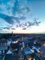 Aerial View of Central Leighton Buzzard Town of England Great Britain. March 29th, 2024 photo