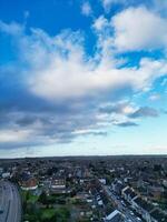 Aerial View of Central Leighton Buzzard Town of England Great Britain. March 29th, 2024 photo