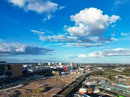 ciudad centrar edificios de Birmingham central ciudad de Inglaterra unido Reino durante puesta de sol. marzo 30, 2024 foto