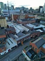 ciudad centrar edificios de Birmingham central ciudad de Inglaterra unido Reino durante puesta de sol. marzo 30, 2024 foto