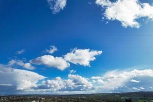 Most Beautiful View of Sky and Clouds over Oxford City of England United Kingdom photo