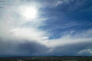 Most Beautiful View of Sky and Clouds over Oxford City of England United Kingdom photo