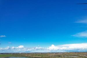 Most Beautiful View of Sky and Clouds over Oxford City of England United Kingdom photo