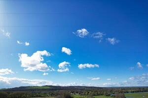 Most Beautiful View of Sky and Clouds over Oxford City of England United Kingdom photo