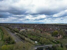 alto ángulo ver desde central ferrocarril estación de Oxford ciudad, Inglaterra Reino Unido. marzo 23, 2024 foto