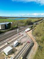 High Angle View From Central Railway Station of Oxford City, England UK. March 23rd, 2024 photo