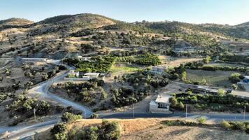 aéreo ver de hermosa paisaje y colinas a Kurdistán, Irak. agosto tercero, 2023 foto