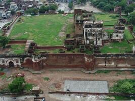 Residential area near historical building in Sheikhupura Pakistan on November 14, 2023 photo