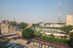 Beautiful views of vehicle parking in markets photo