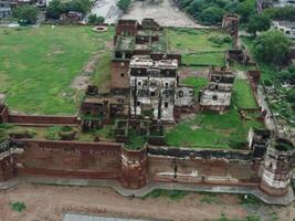 Residential area near historical building in Sheikhupura Pakistan on November 14, 2023 photo