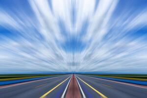 Motion on the road photo