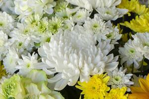 Close up flowers in the wedding photo