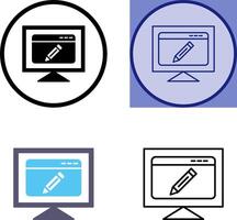 Edit Webpage Icon vector