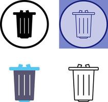 diseño de icono de basura vector