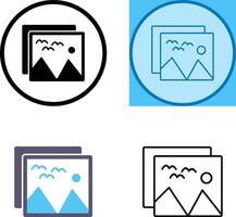 Pictures Icon Design vector