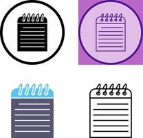 Unique Note Icon Design vector