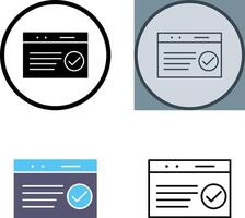 Unique QC Passed Icon Design vector
