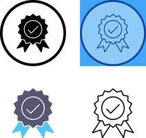 Unique Quality Control Icon Design vector