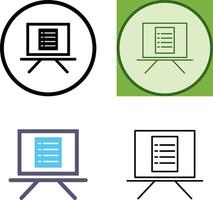 Unique Notice Board Icon Design vector