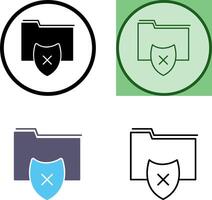 Vulnerable Folder Icon vector