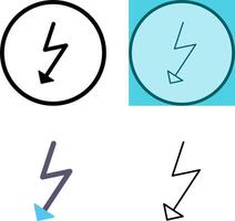Unique Flash Icon Design vector