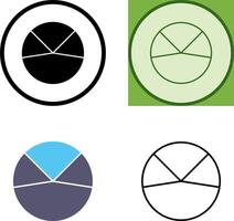 Pie Chart Analysis Icon vector