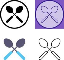 Spoons Icon Design vector