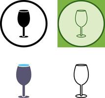 icono de copa de vino vector