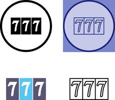 Triple Sevens Icon vector